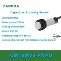 CR18-8DP CR188DP CR18 8DP CR PNP Capacitive Proximity Sensor PK53 untuk aplikasi otomasi industri CR18, CR188DP, CR18