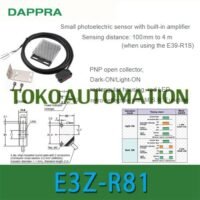 E3Z-R81 E3ZR81 E3Z R81 PNP Retroreflective Photoelectric Sensor PR26 untuk aplikasi otomasi industri E3Z, R81, E3ZR81