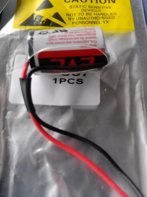 Baterai ER14250 3.6V ETC PLC dvp-32eh PLC Battery PU37