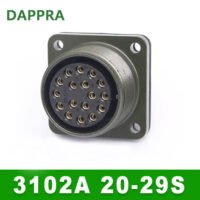 MS3102A20-29S 17 pin female circular connector panel mount MIL-DTL-5015 PV26