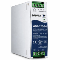 DAPPRA WDR-120-24 24V 120W 5A industrial DIN rail power supply dengan input 180-550VAC