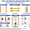 DPR-1620-NPN-NC safety light curtain area sensor installation methods including top bottom mounting side mounting cantilever installation and emitter receiver alignment
