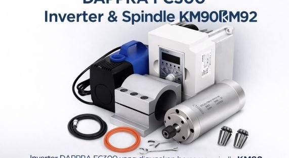 Inverter DAPPRA FC300 dengan spindle KM90 dan KM92 untuk CNC Router