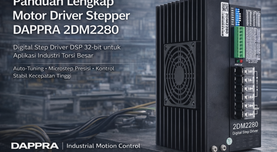 DAPPRA 2DM2280 motor driver stepper KB03 untuk aplikasi industri torsi besar