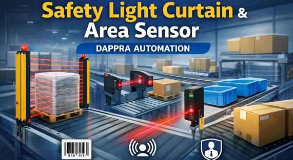 Safety Light Curtain dan Area Sensor DAPPRA Automation untuk conveyor system industri