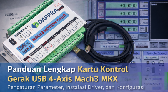 DAPPRA MKX Mach3 USB Motion Control Card with Mach3 Software Interface