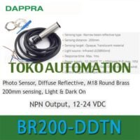 BR200-DDTN M18 O.2m NPN Diffuse Reflective photoelectric Sensor SG23 untuk aplikasi otomasi industri BR200, DDTN, M18