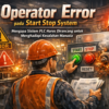 Operator error pada sistem start stop PLC